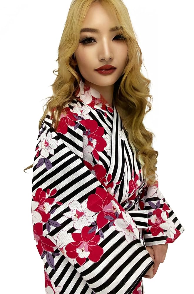 Kimura Jitsugyo Women's Kyoto Traditional Kawaii Yukata Robe